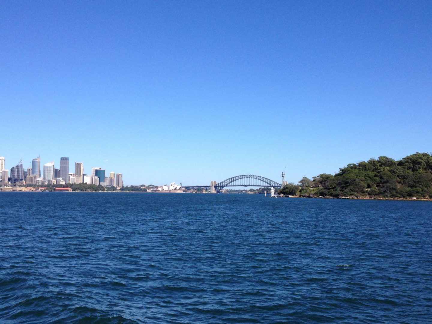 Sydney Harbour Bridge from the ferry