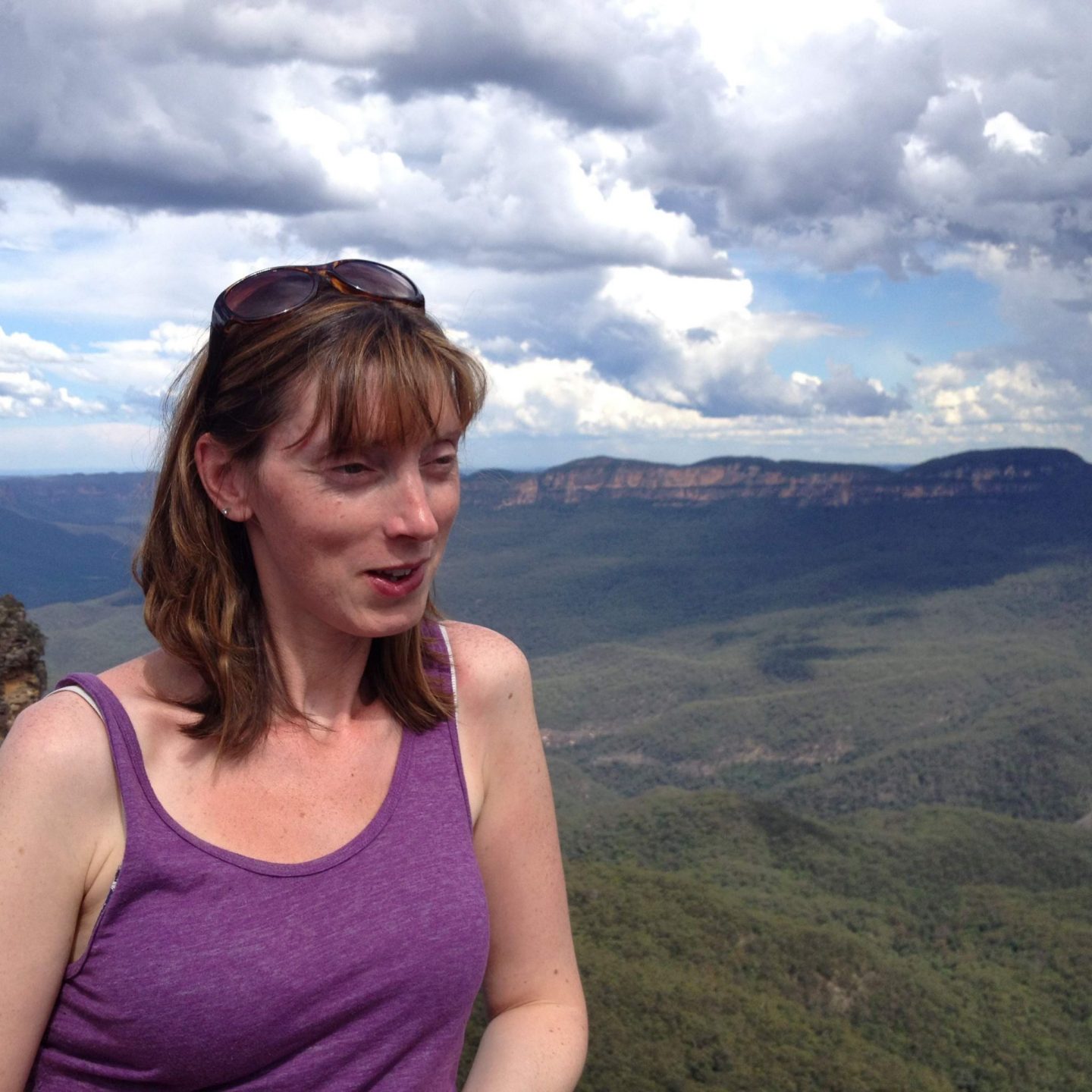 Mum with the Blue Mountains, Sydney