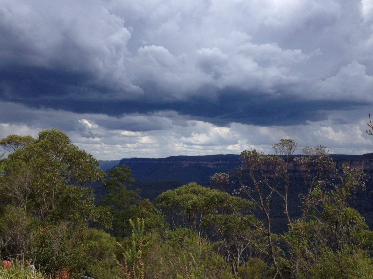 Storm over the Blue Mountains, Australia