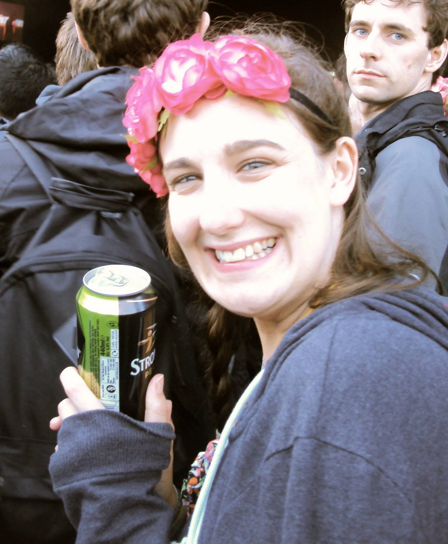 Drinking cider at the festival