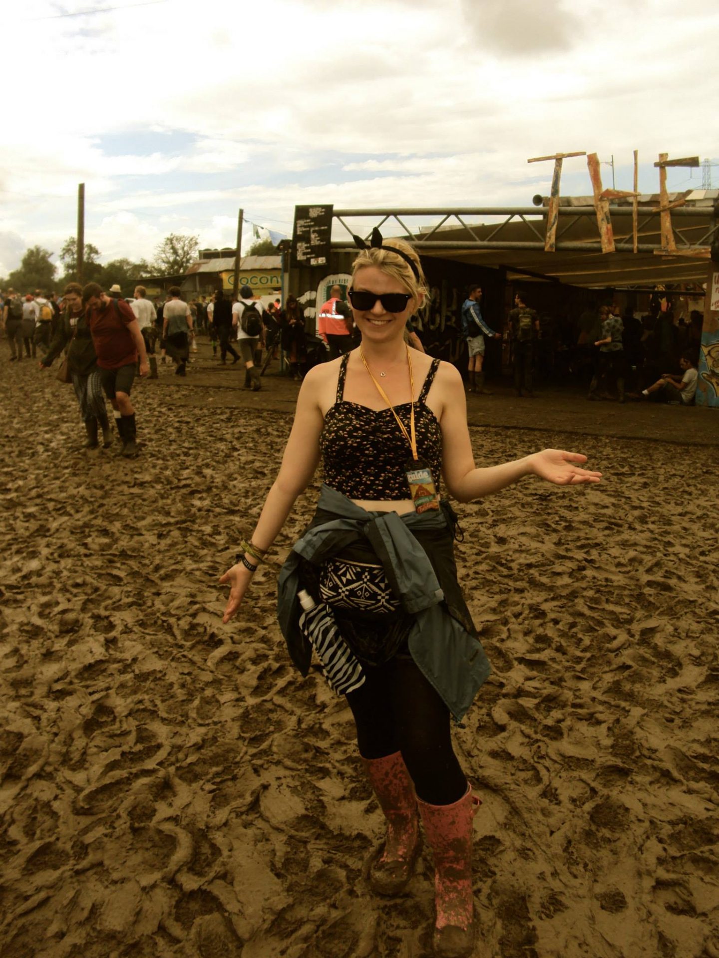 Laura in the mud