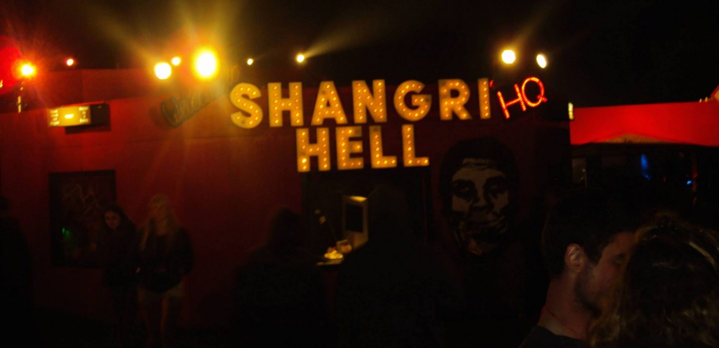 Heaven and hell theme at Shangri La, Glastonbury