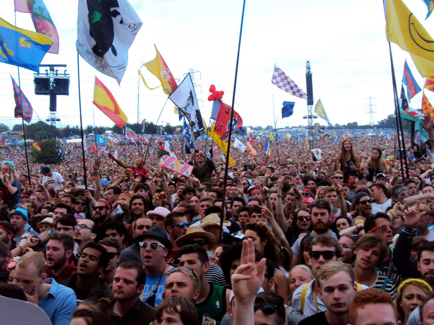 The crowd at Glastonbury Festival's Pyramid Stage
