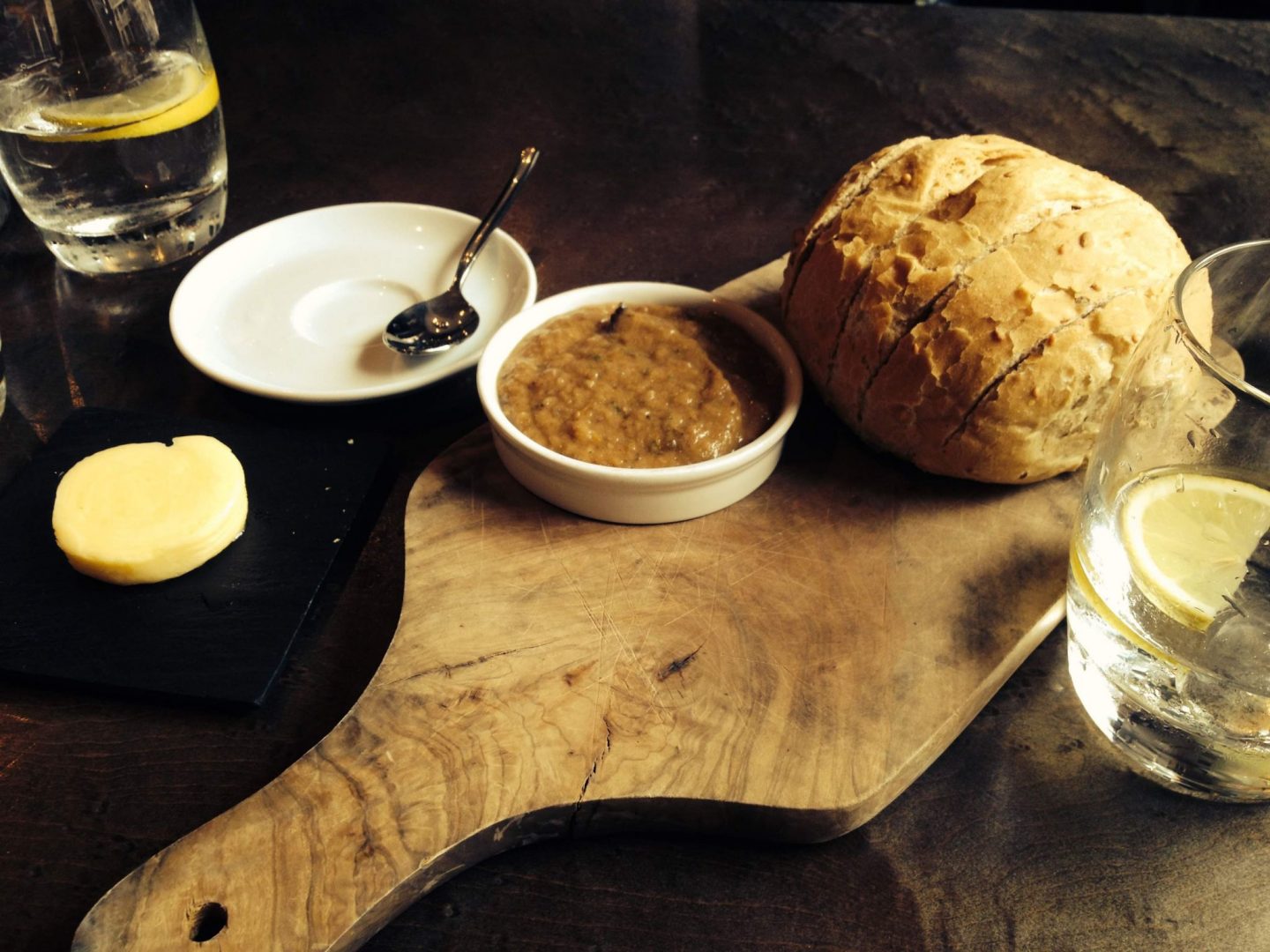 Bread and dip to start at Kyloe