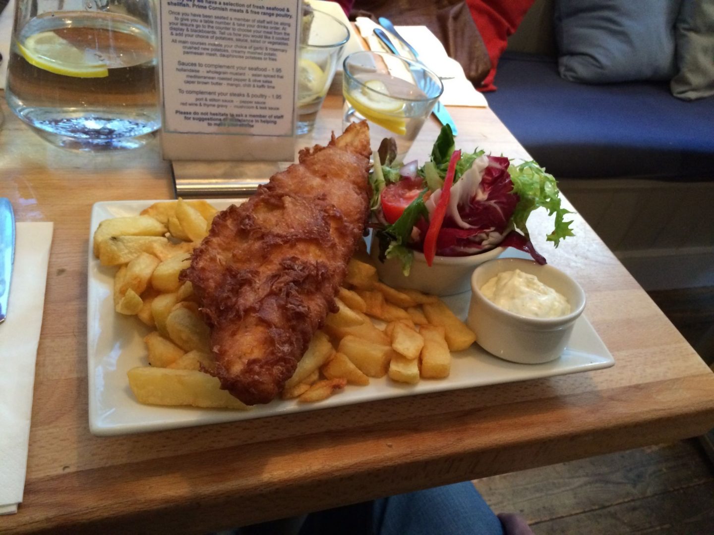 Fish and chips in St Ives, Cornwall
