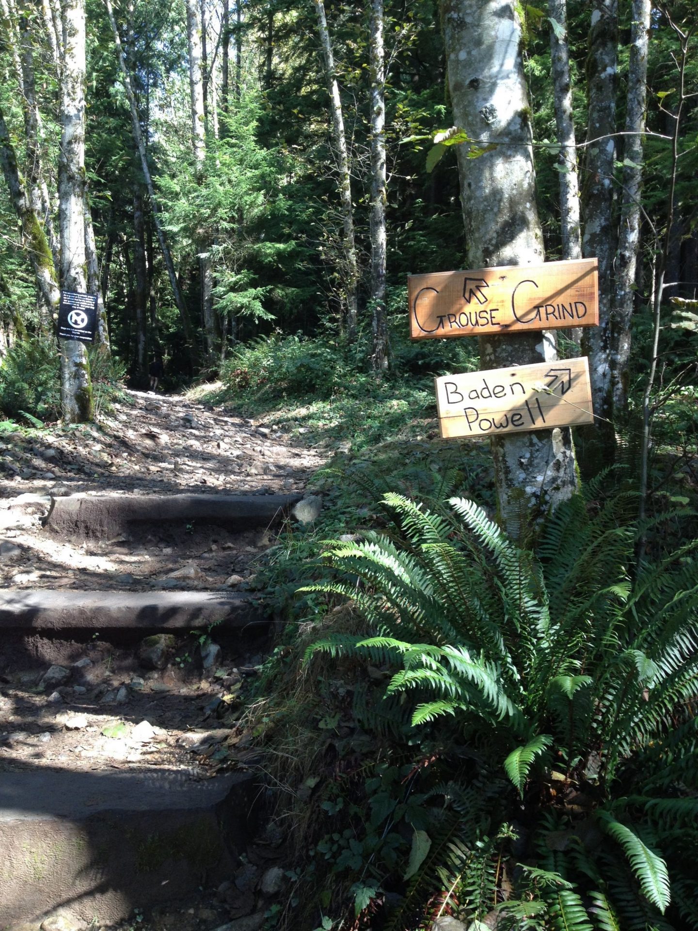 Starting the Grouse Grind, Vancouver
