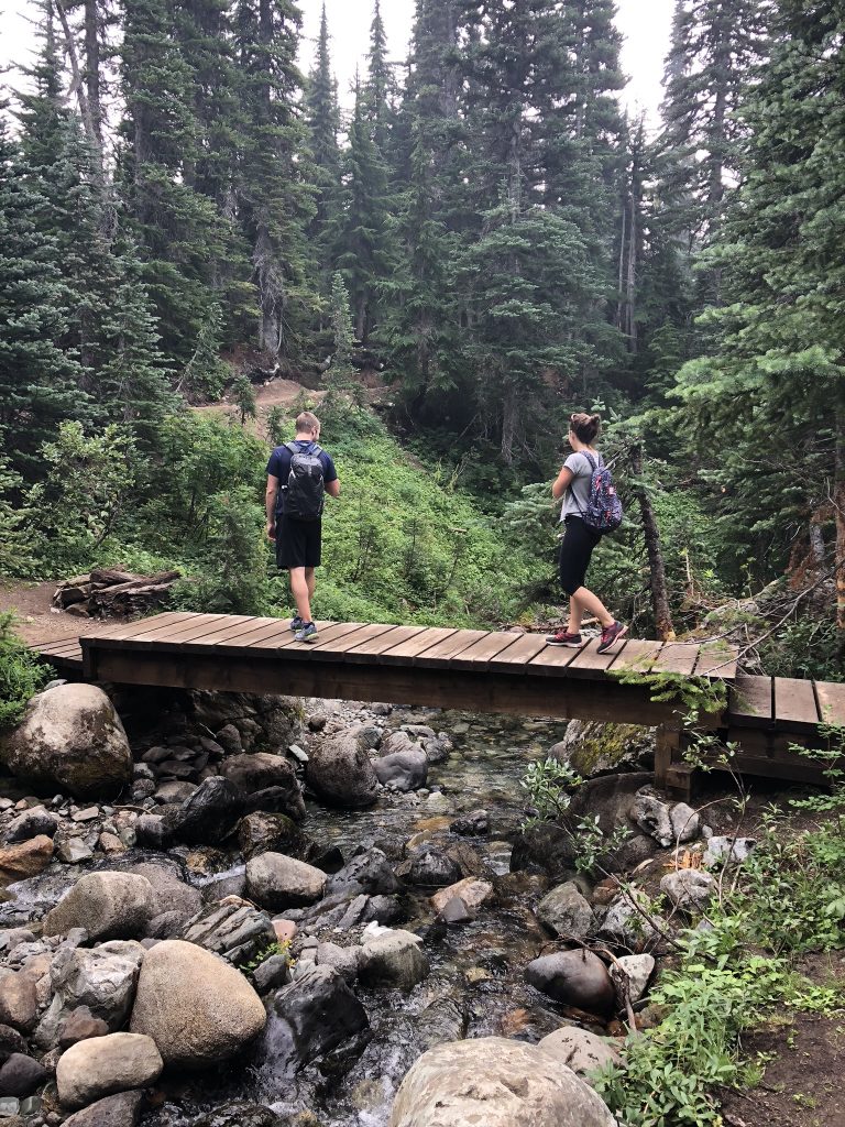Hikers near Garibaldi Lake