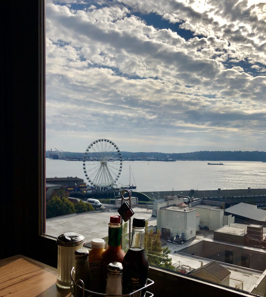 A view of Seattle from Pike Place Market