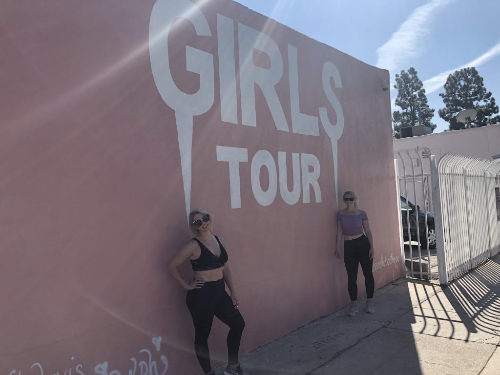 Girls Tour mural on Melrose Avenue, Los Angeles