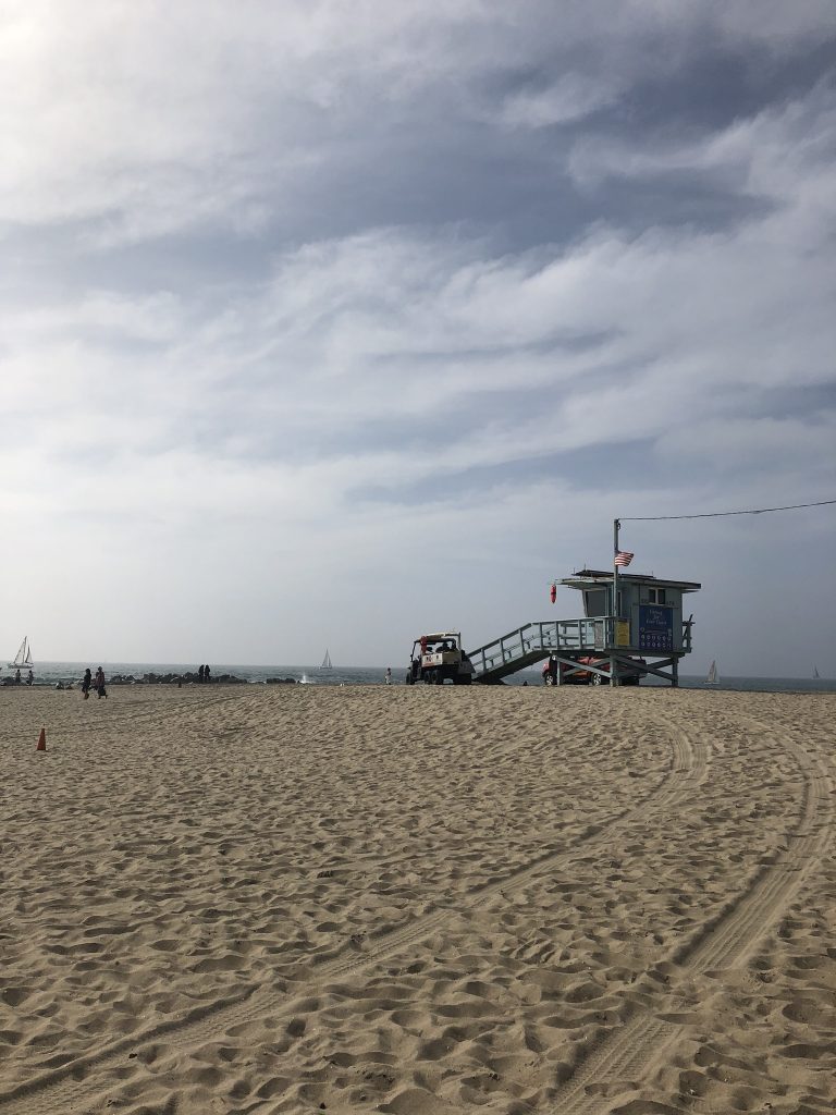 A beach hut on Venice Beach