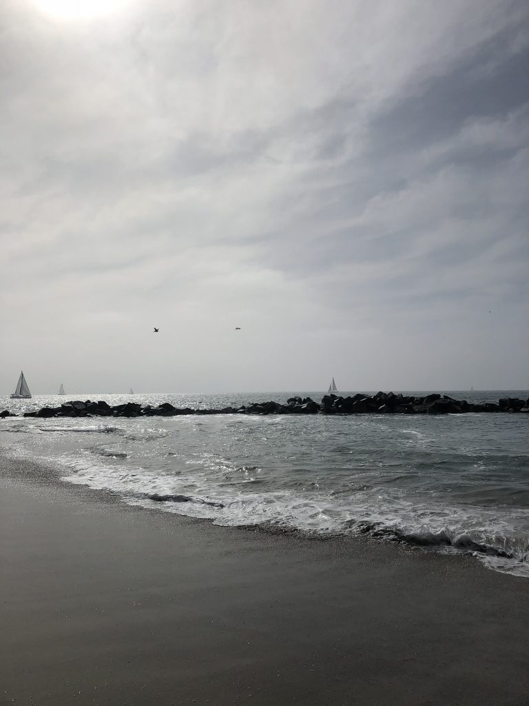 Sailboats at Venice Beach, California