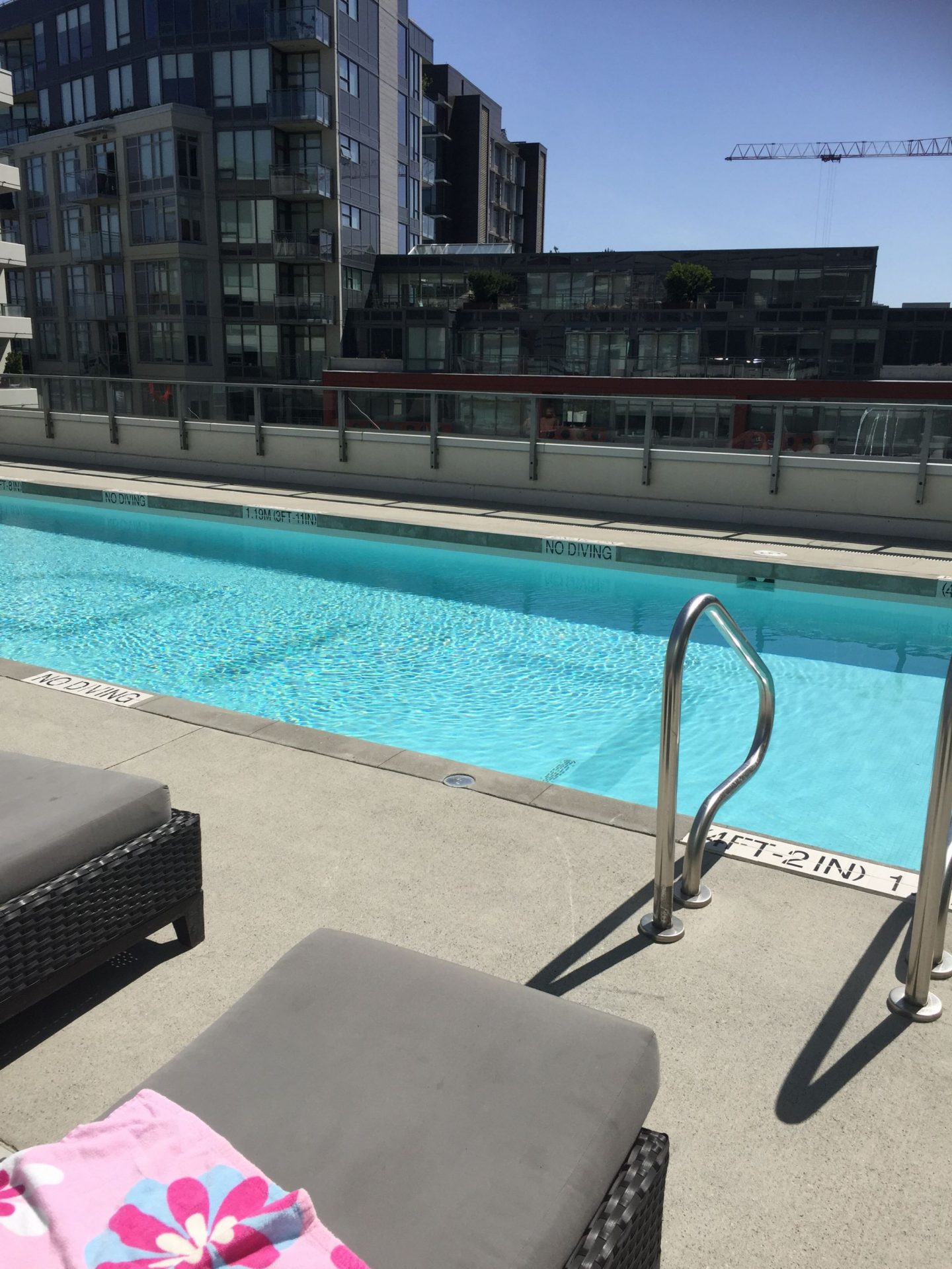 Rooftop swimming pool, Vancouver