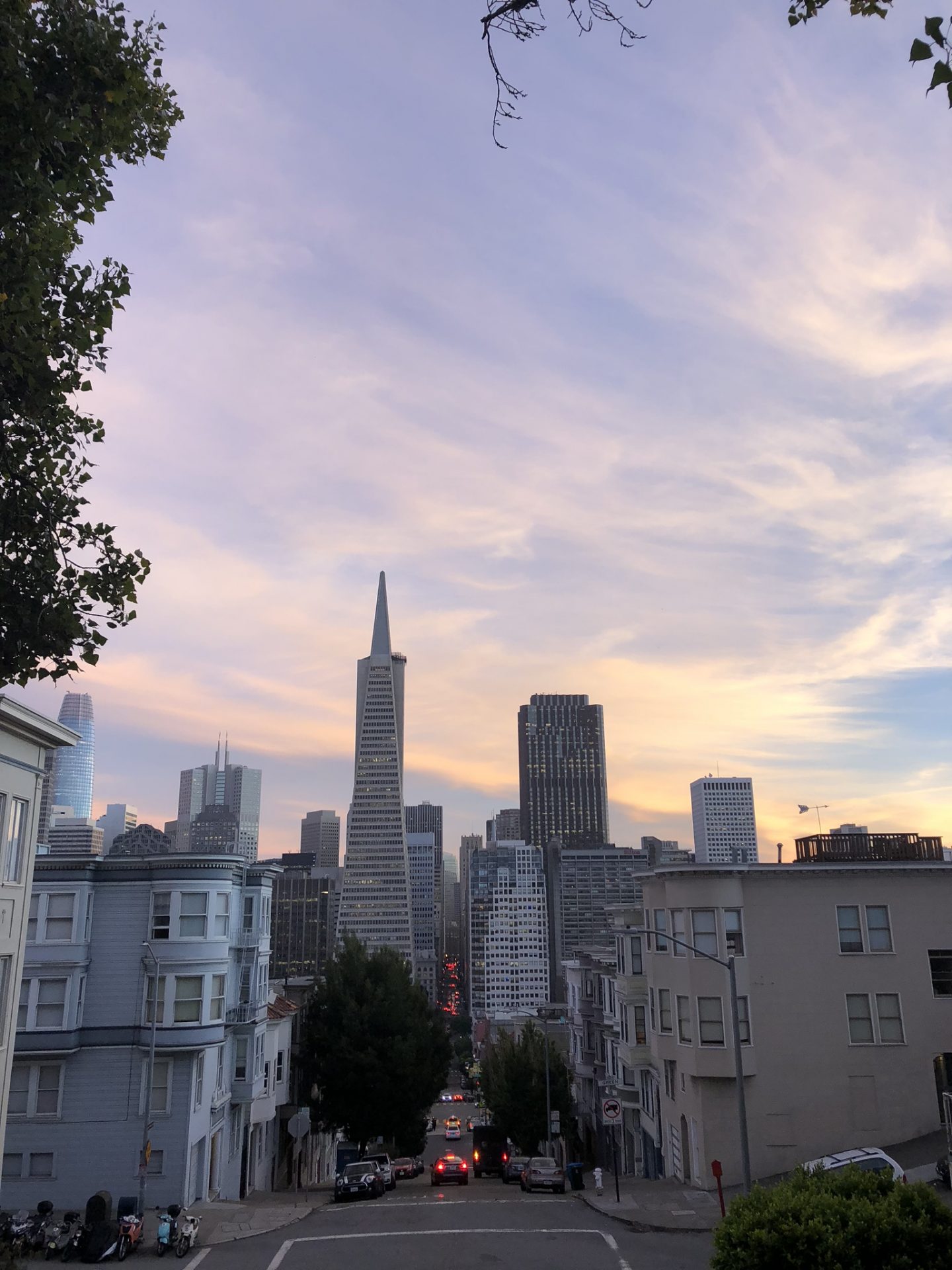 Sunset across San Francisco