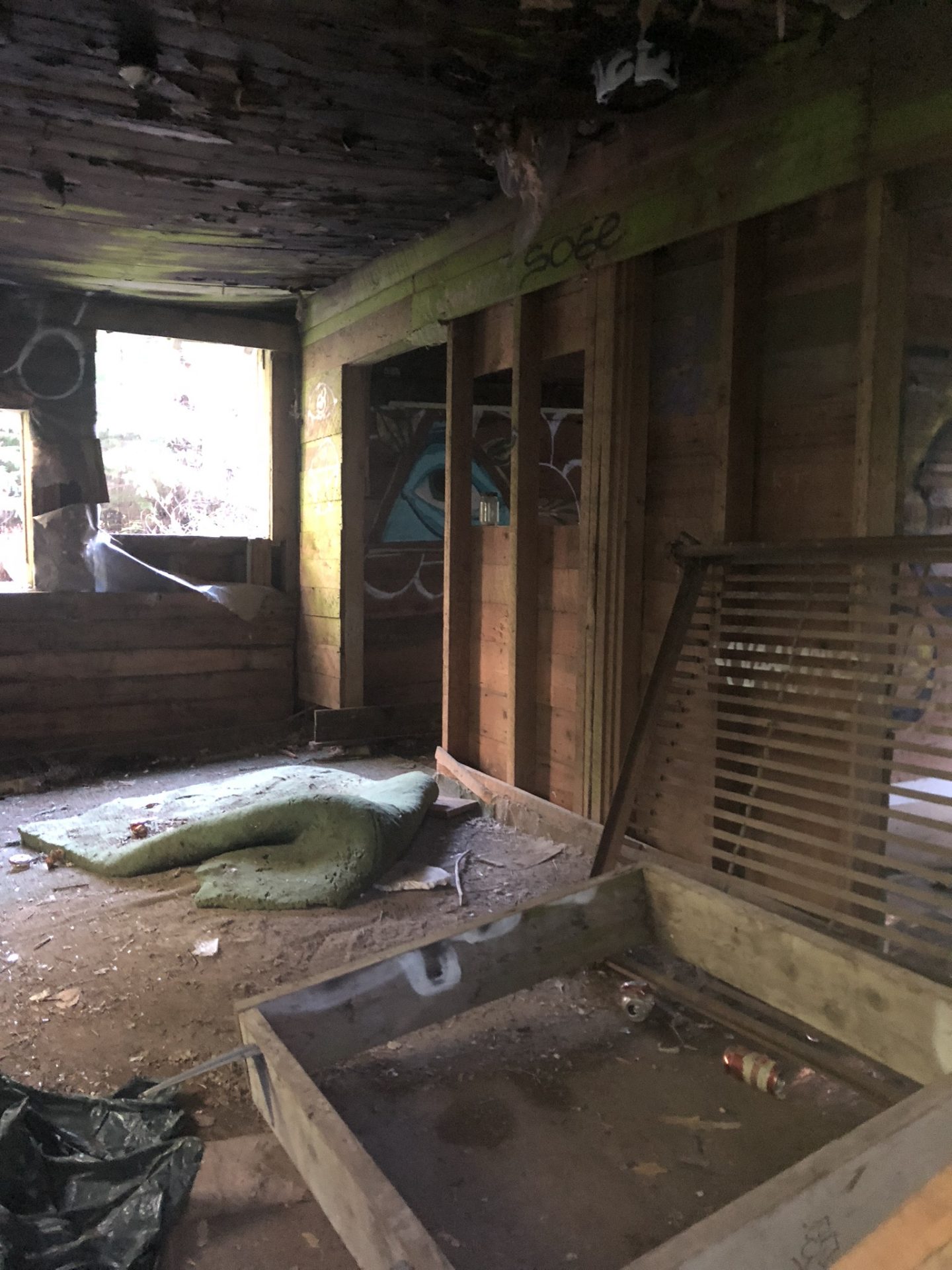 Inside the abandoned house in Parkhurst, Whistler