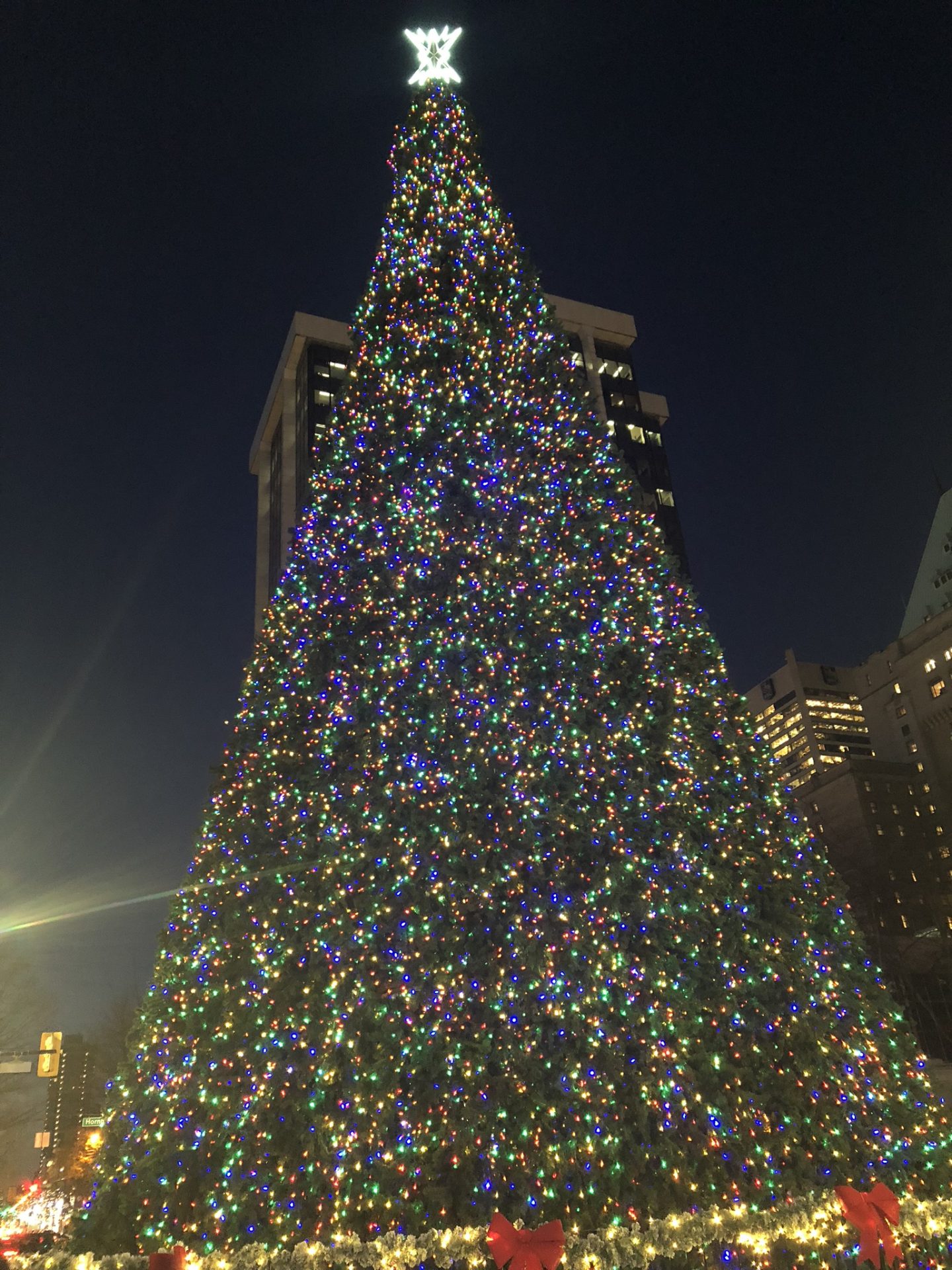 Christmas tree for 2018 in Vancouver