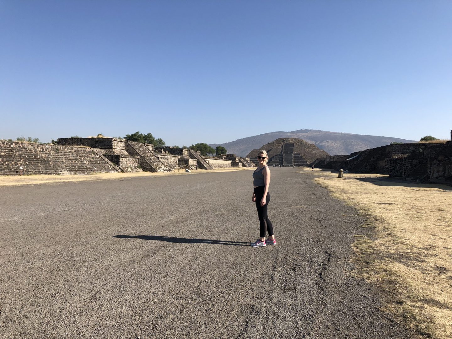 Laura on the Avenue of the Dead, Teotihuacan