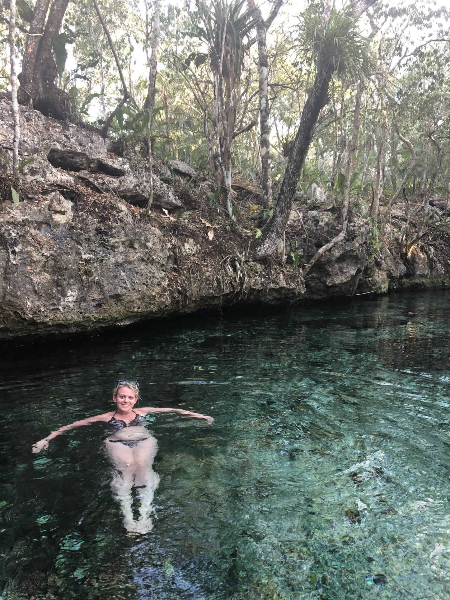 Cenote swimming in Mexico