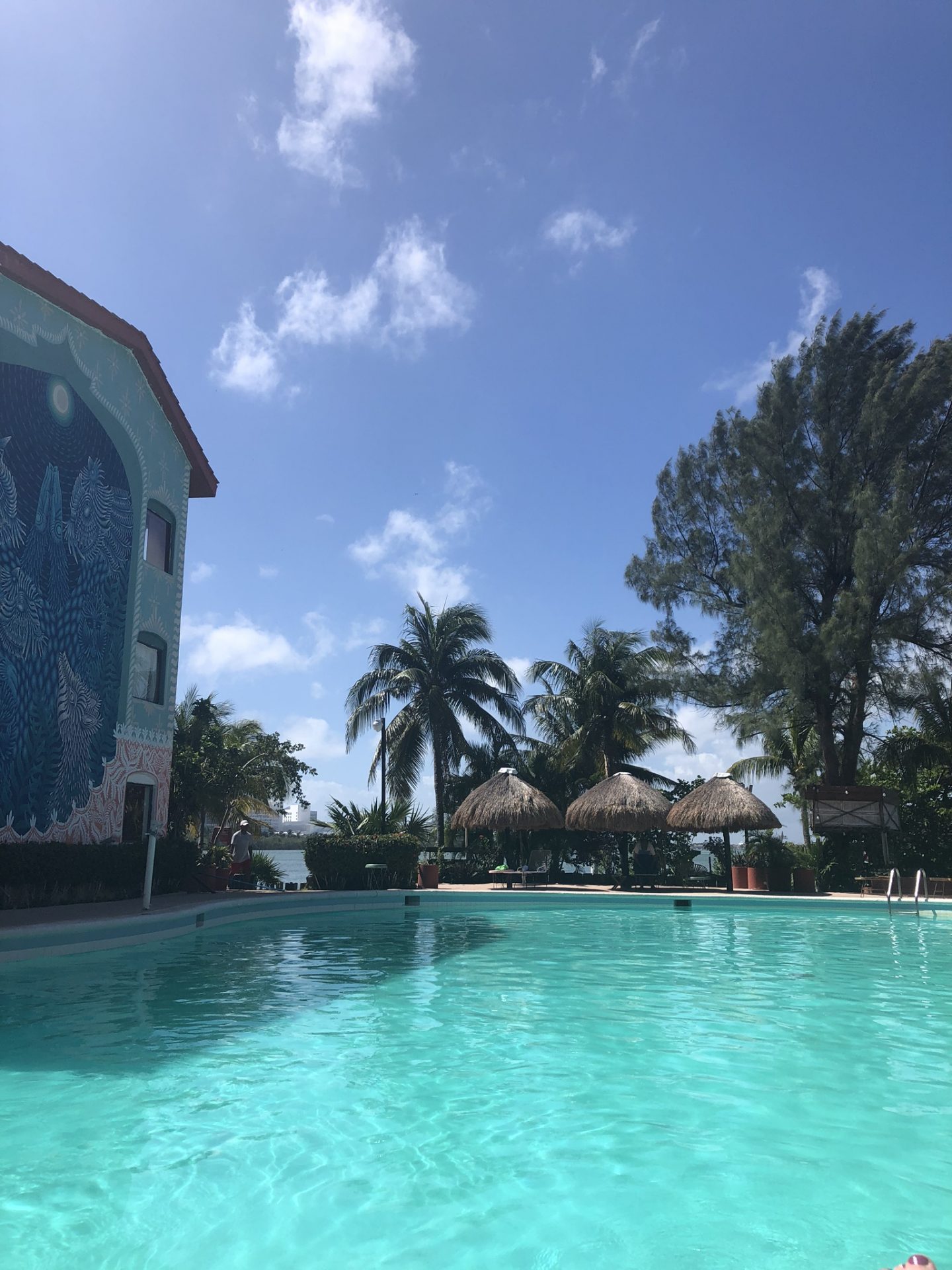 The pool at Selina, Cancun
