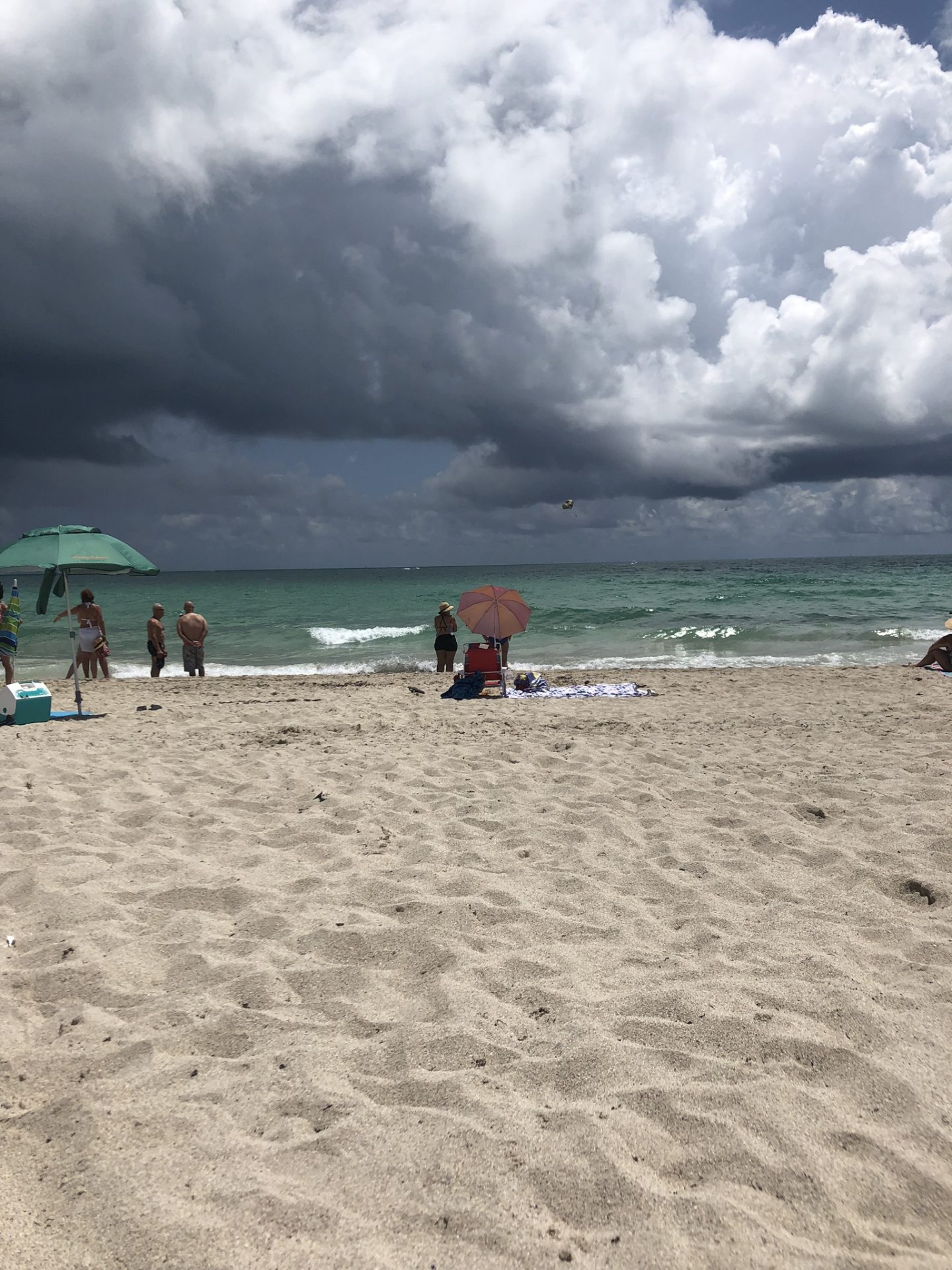 Parasols on Miami Beach, Florida