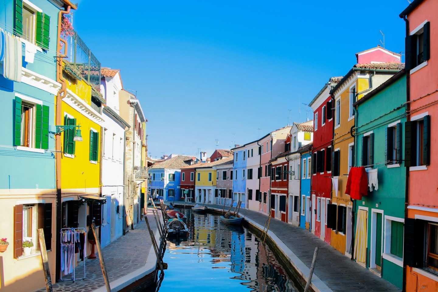 Burano, Venice, Italy is one of the world's most colourful cities