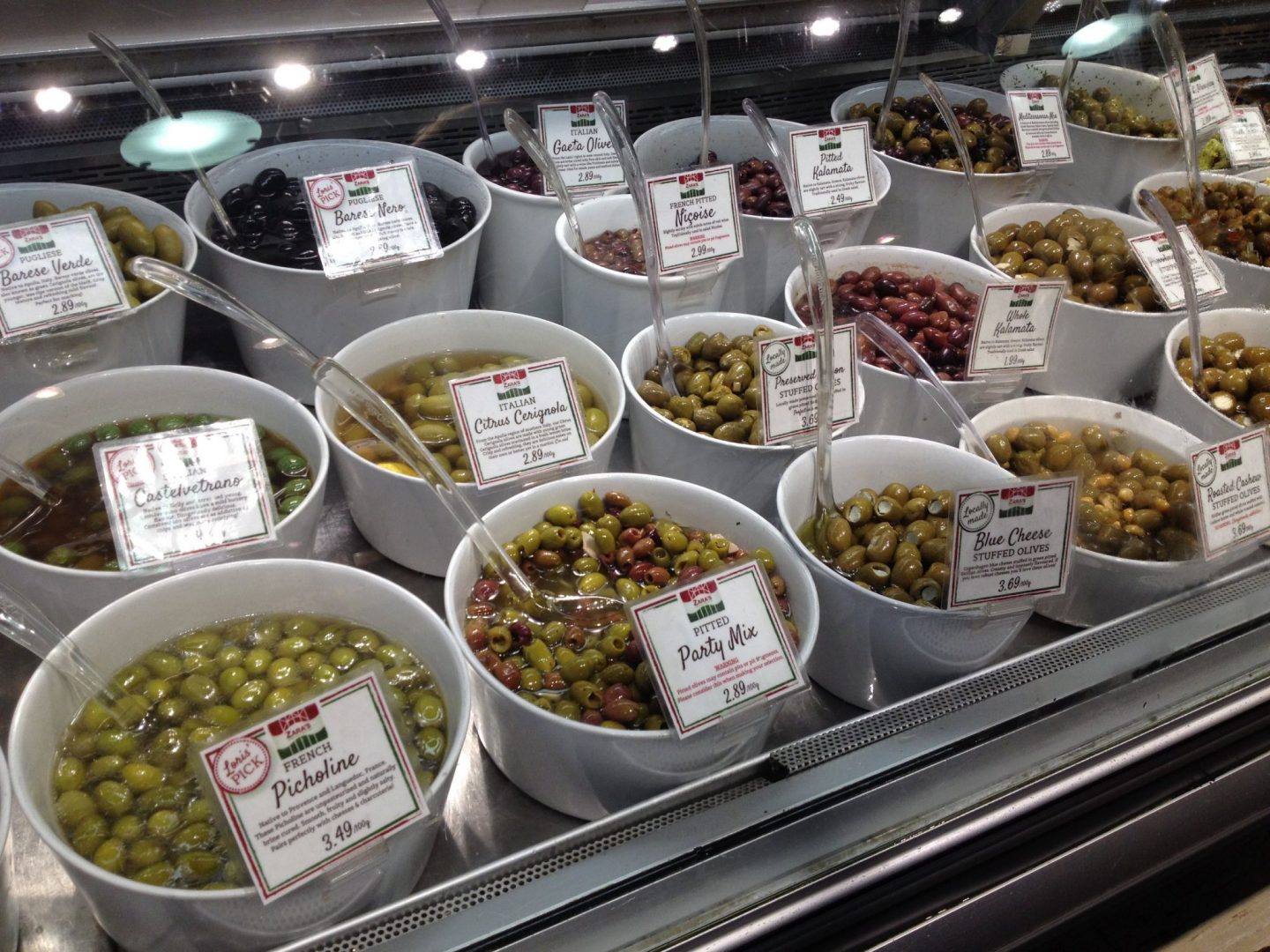 Olives from the Vancouver market