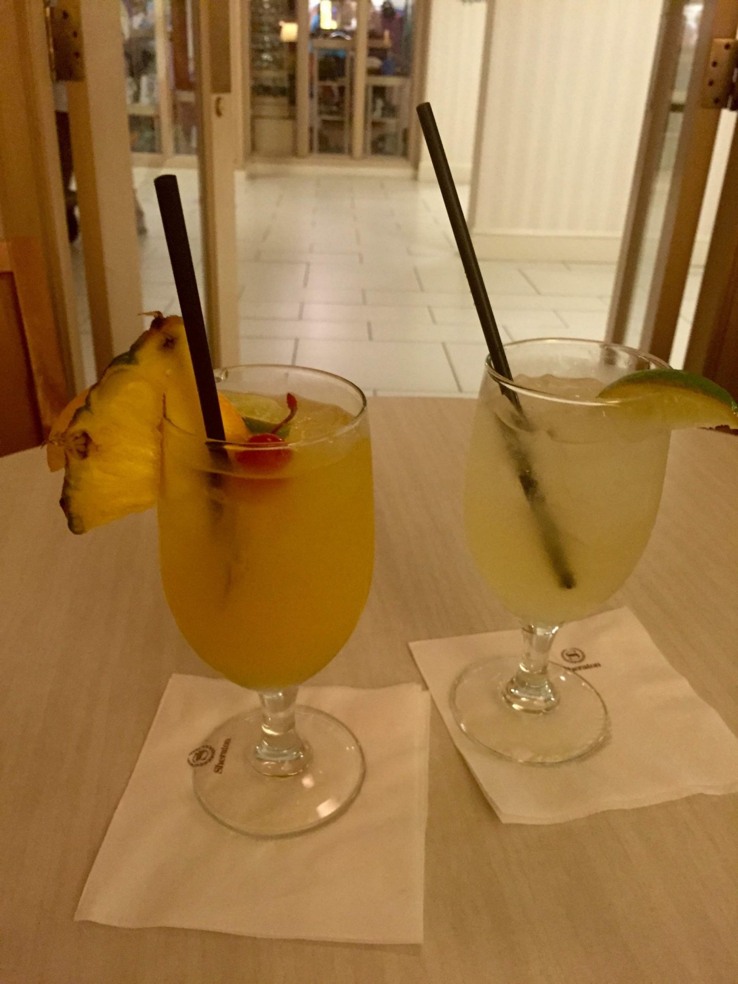 Drinks at the Sheraton Sand Key Resort