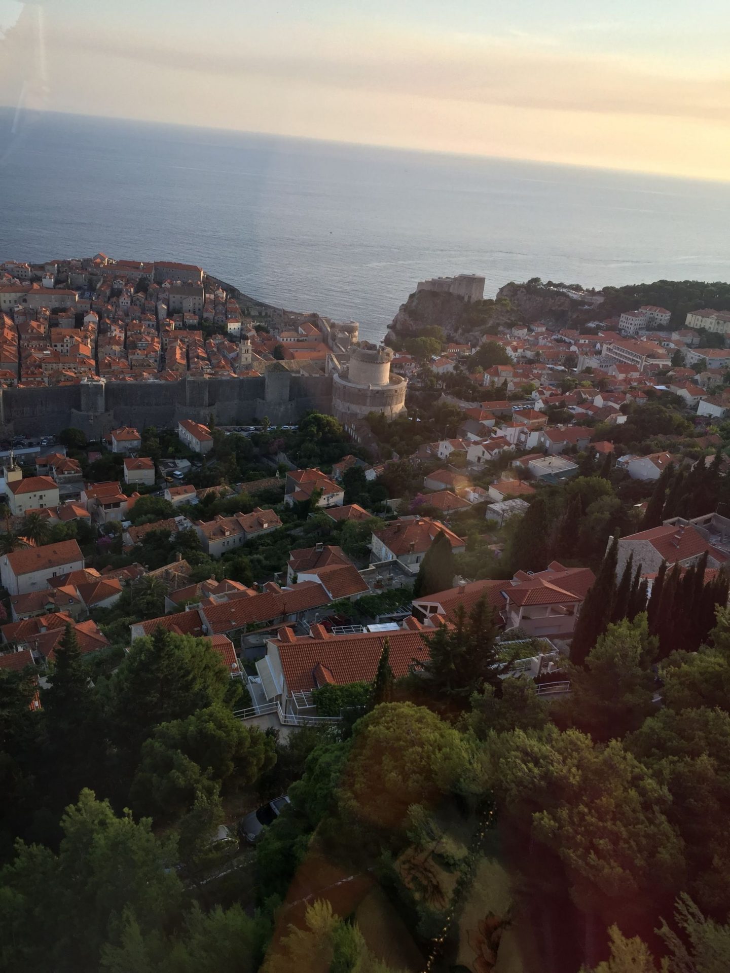 Orange roofs from the Dubrovnik Cable Car