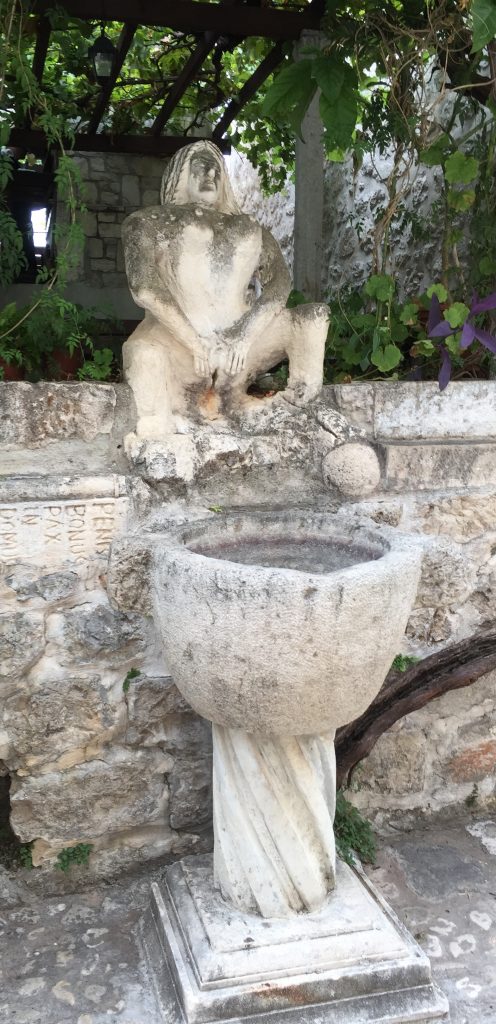 Funny water fountain in the Old Town