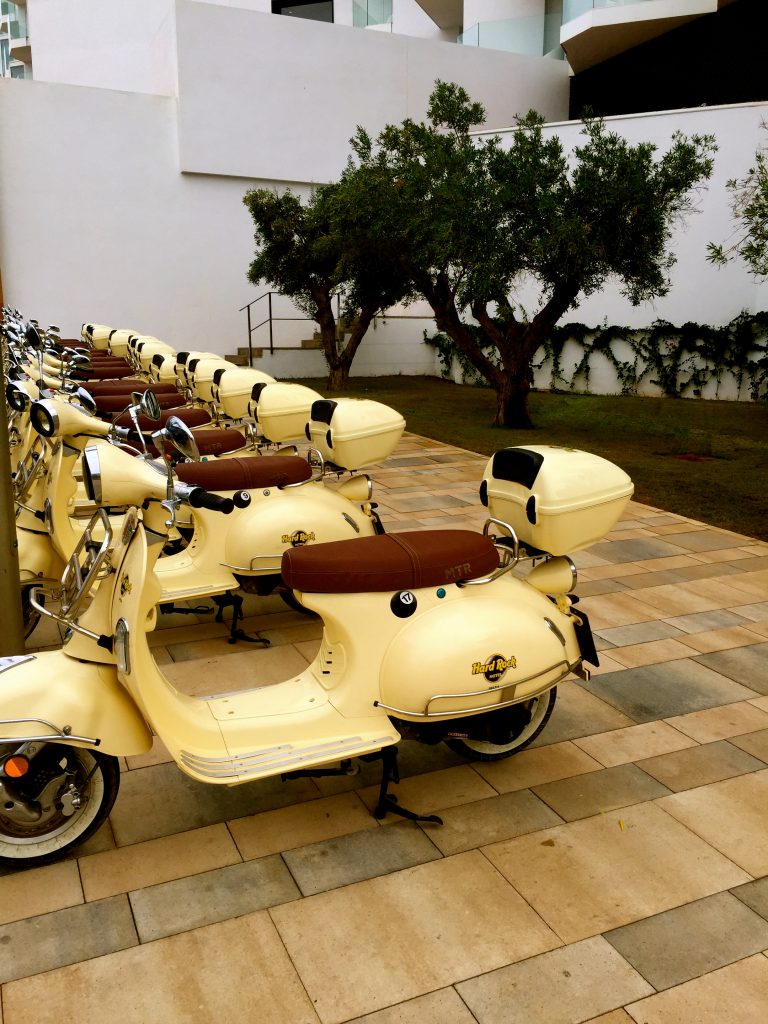 Scooters at the Hard Rock Hotel Ibiza