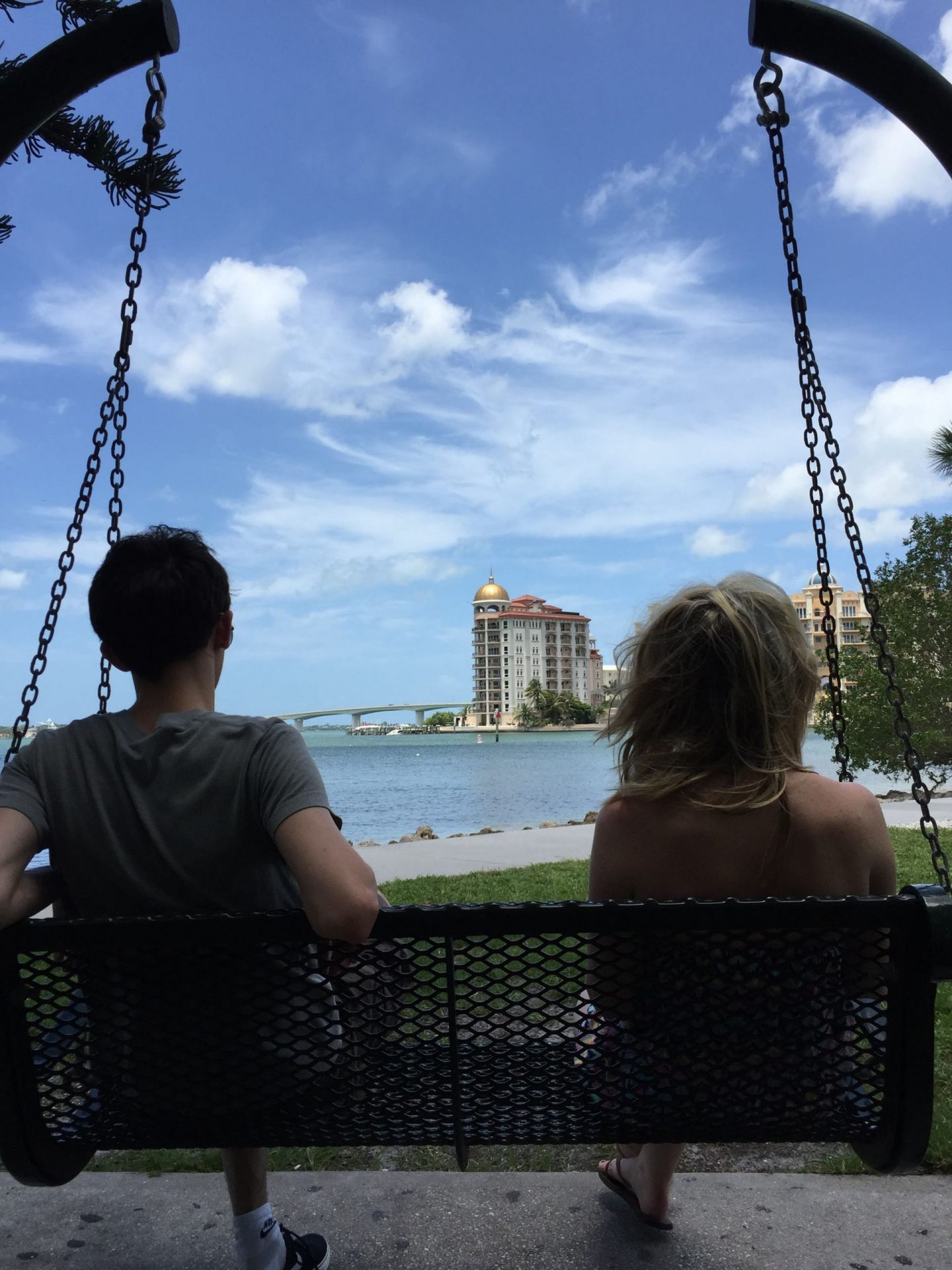 Looking out at Sarasota