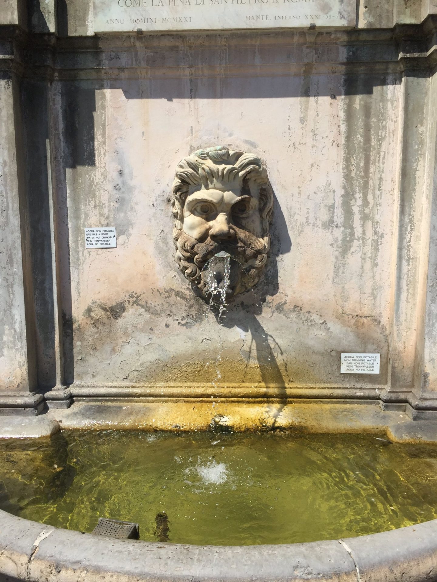 Fountains in the Vatican Museum, Rome
