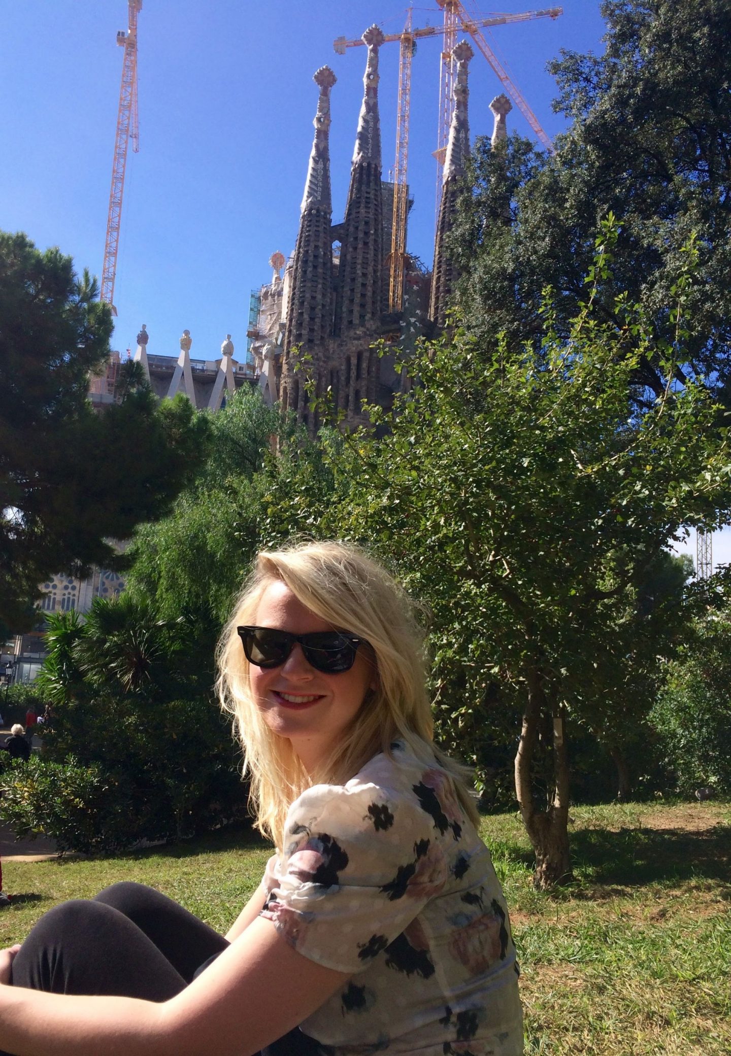 Laura at the Sagrada Familia
