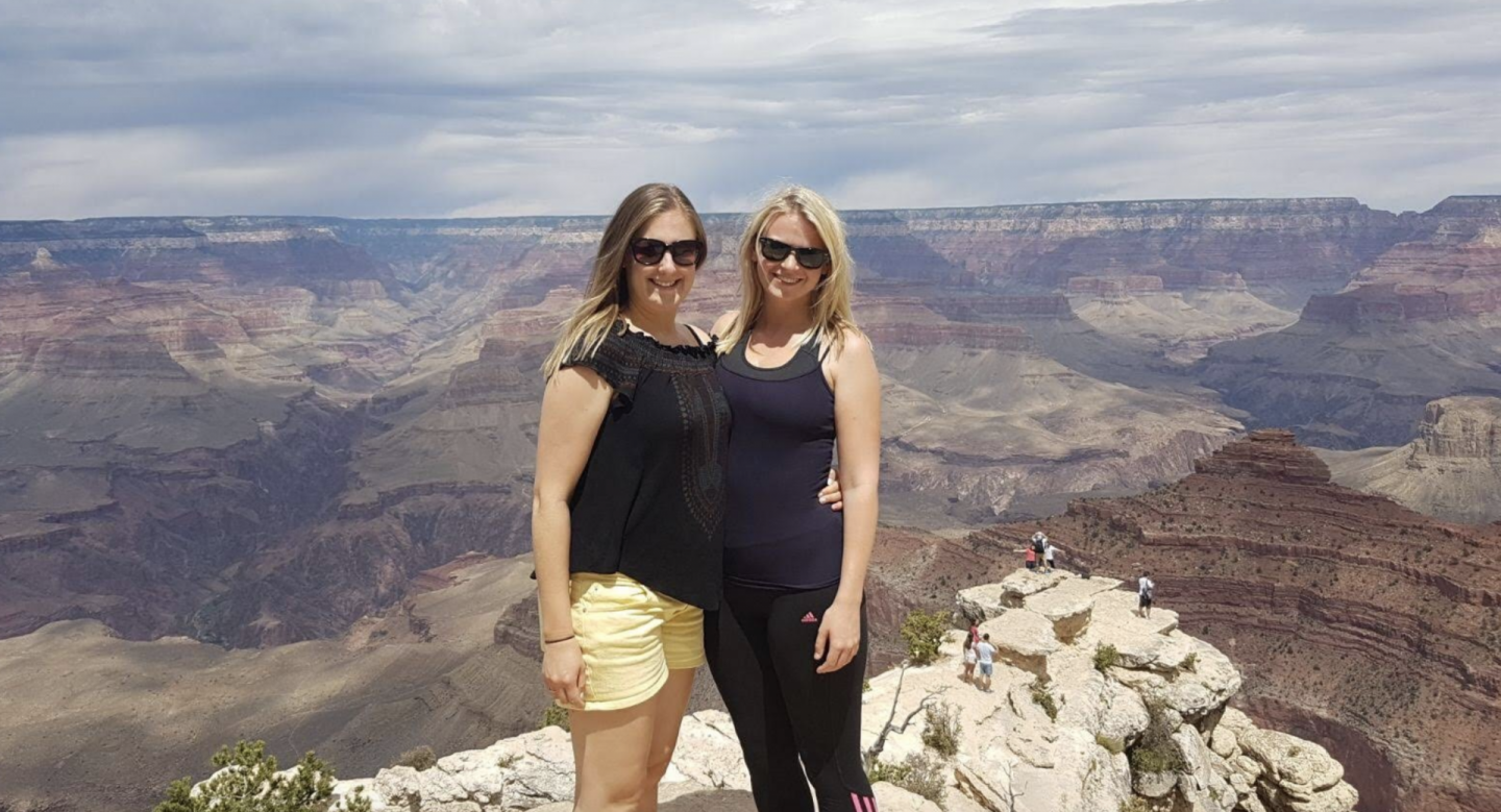 Girls at the Grand Canyon, Arizona