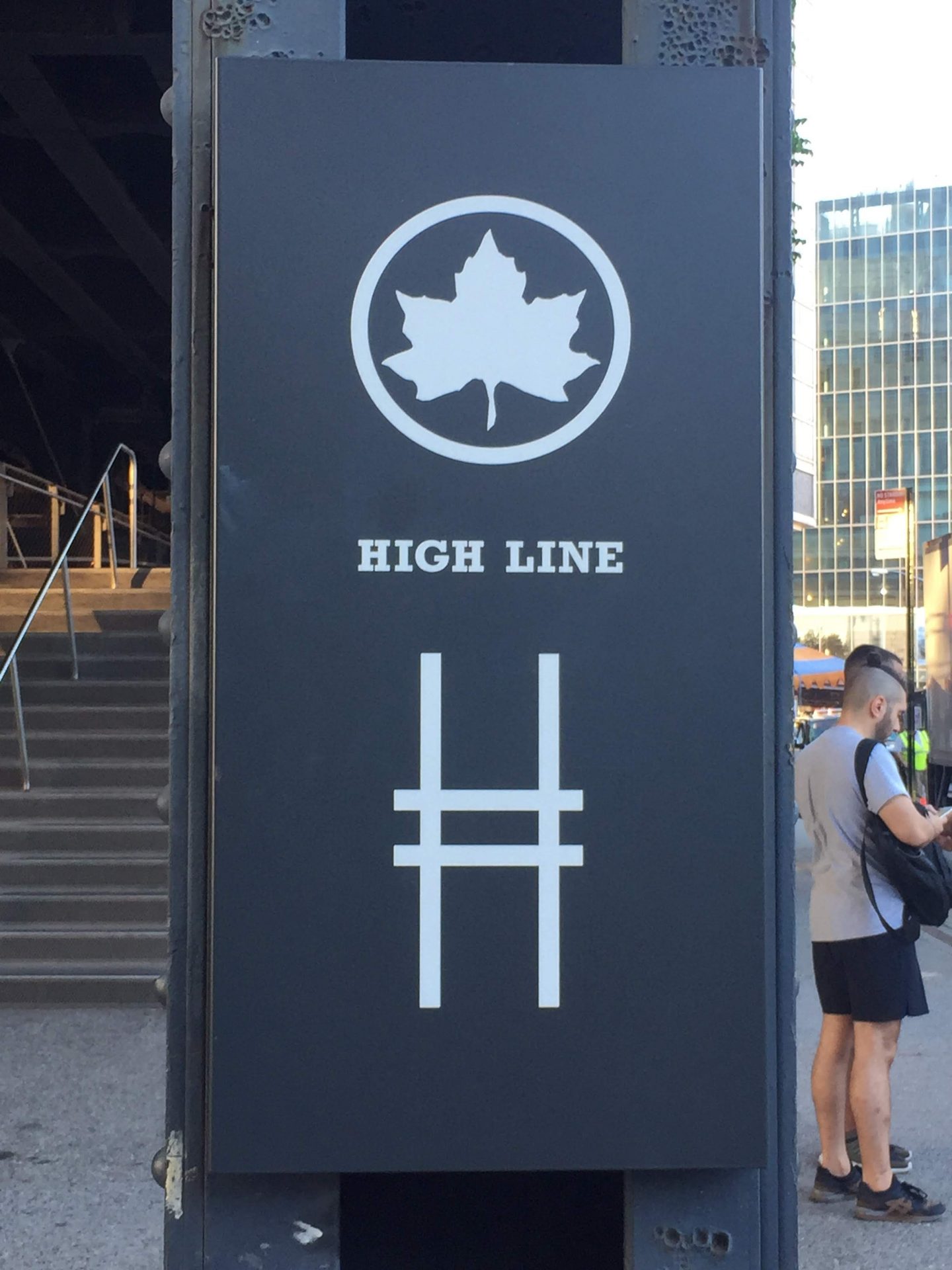 The sign for the High Line, New York