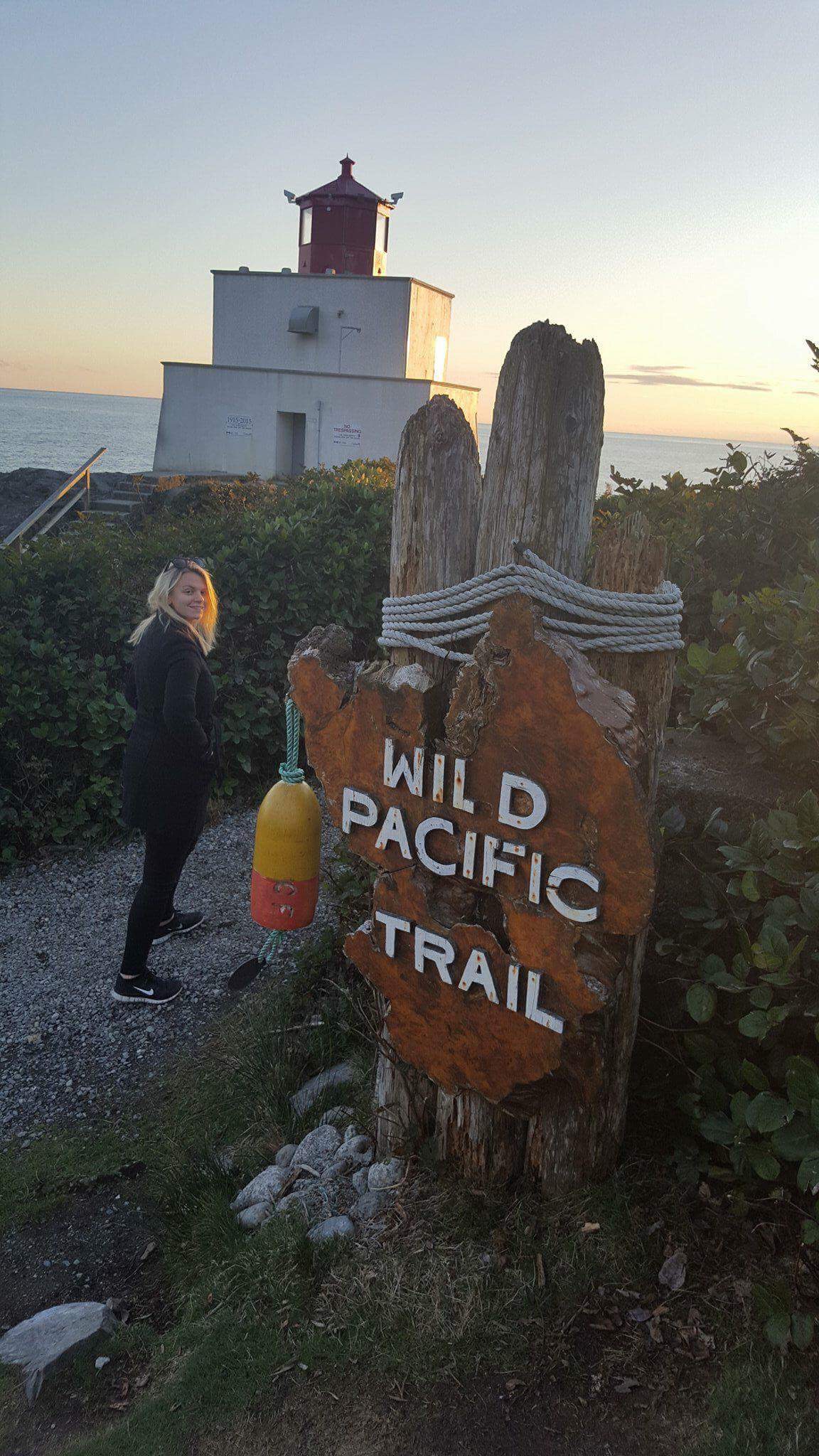 Laura at the Wild Pacific Trail, Ucluelet