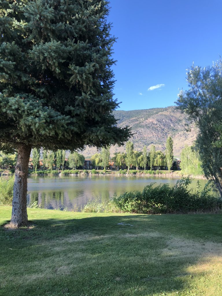 A small lake in Cottonwood Park, Osoyoos