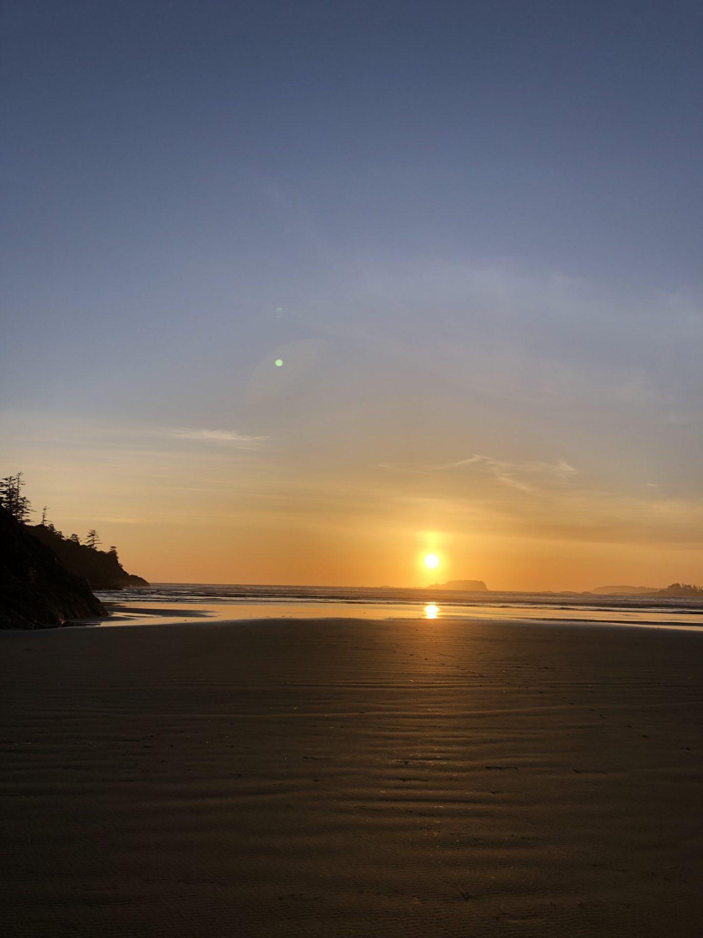 Cox Bay Beach sunset