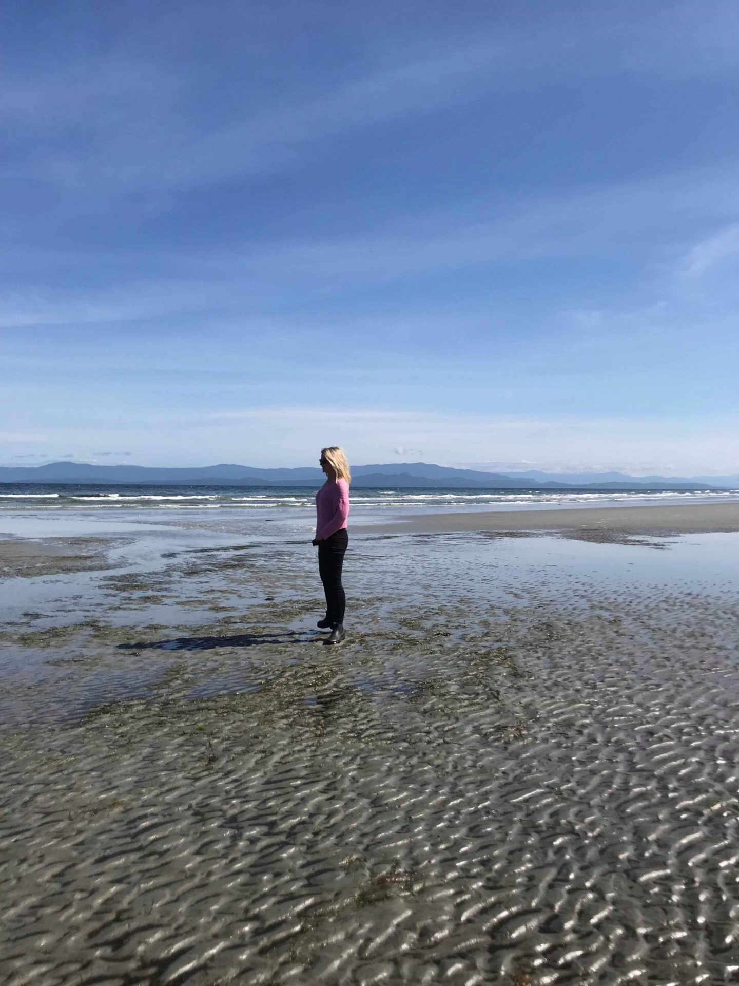 Laura on Qualicum Beach, Vancouver Island