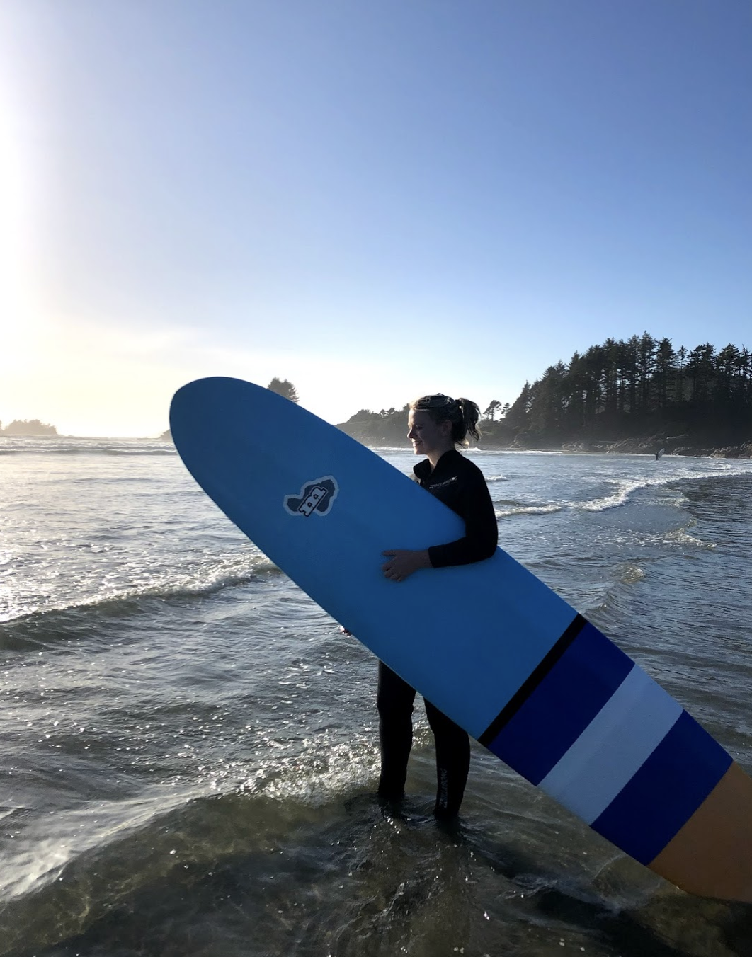Surfing in Tofino, Vancouver Island