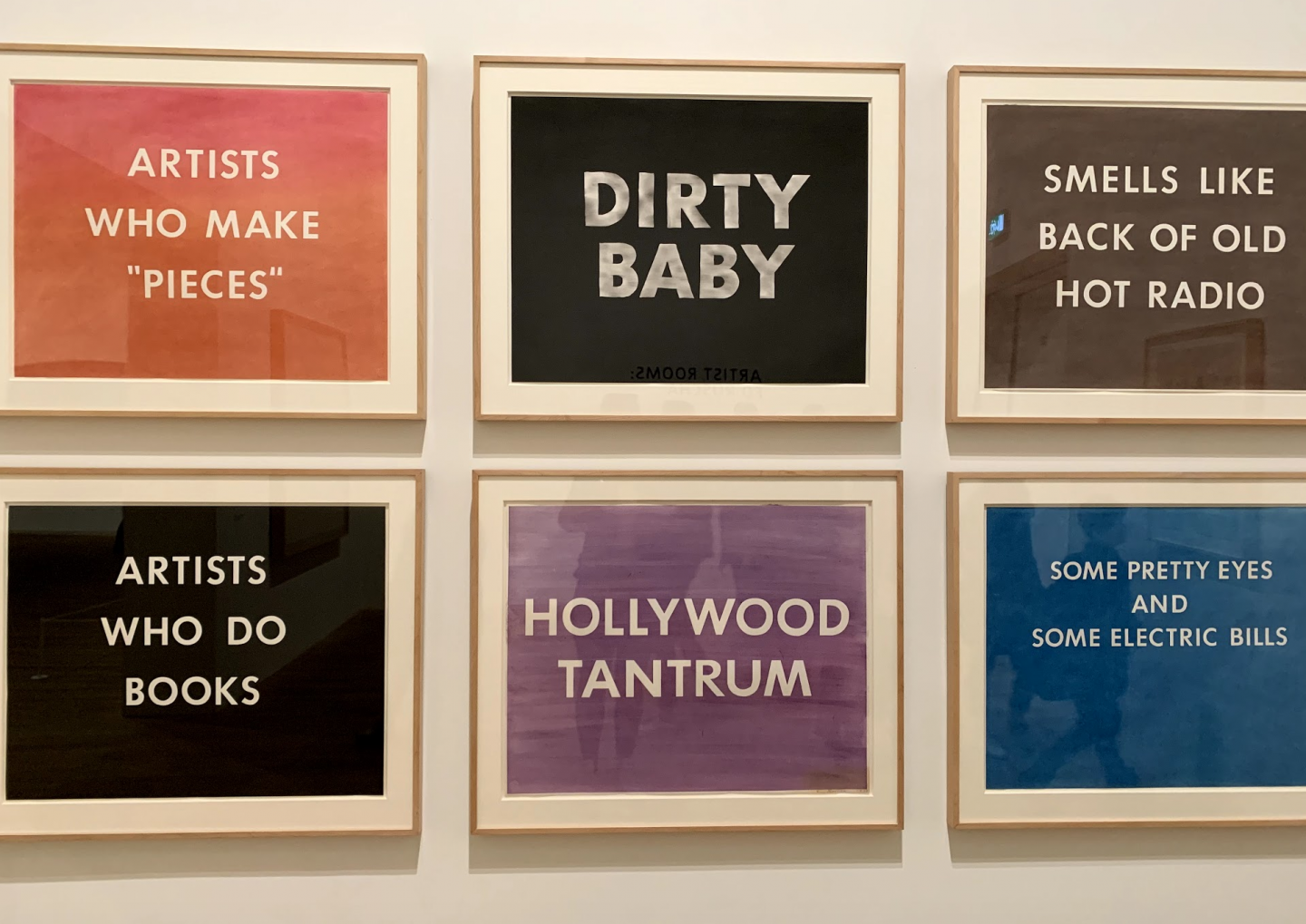 Works by Edward Ruscha at Tate Modern, London