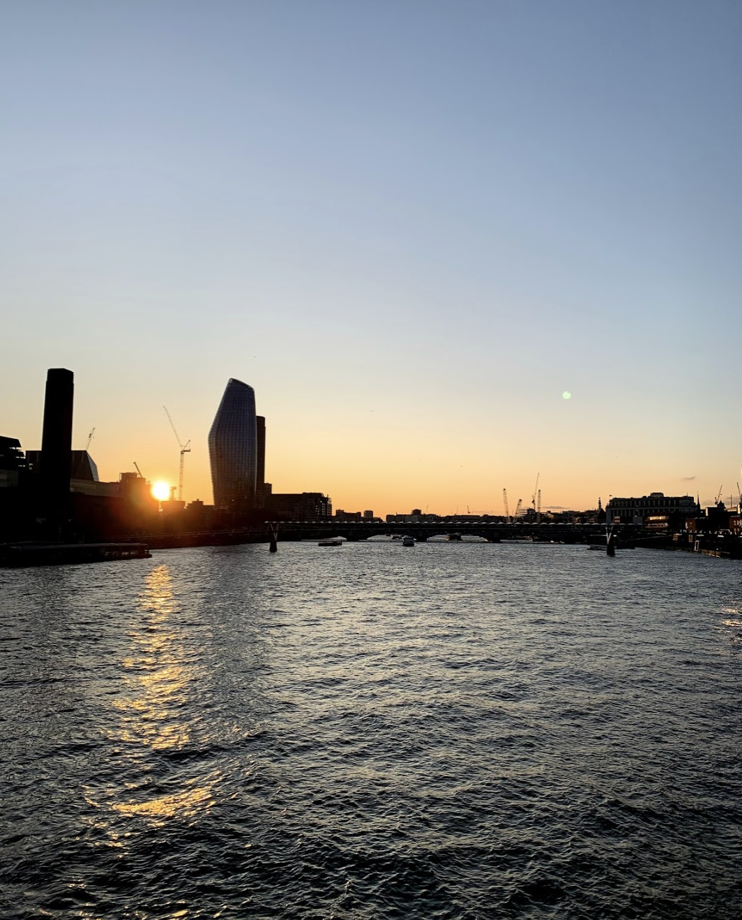 Sunset over Southbank, London
