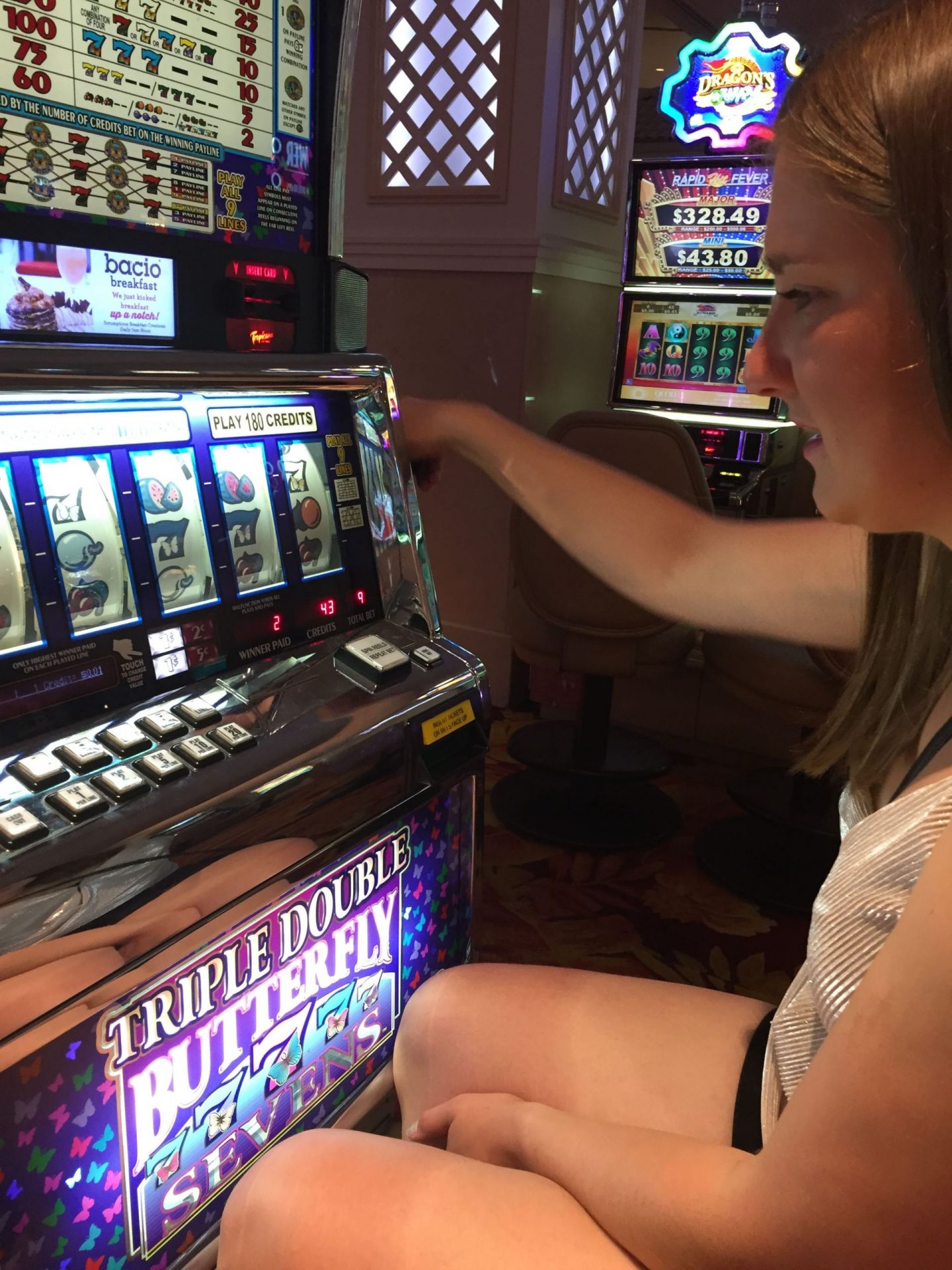 Casino slots at the MGM Grand