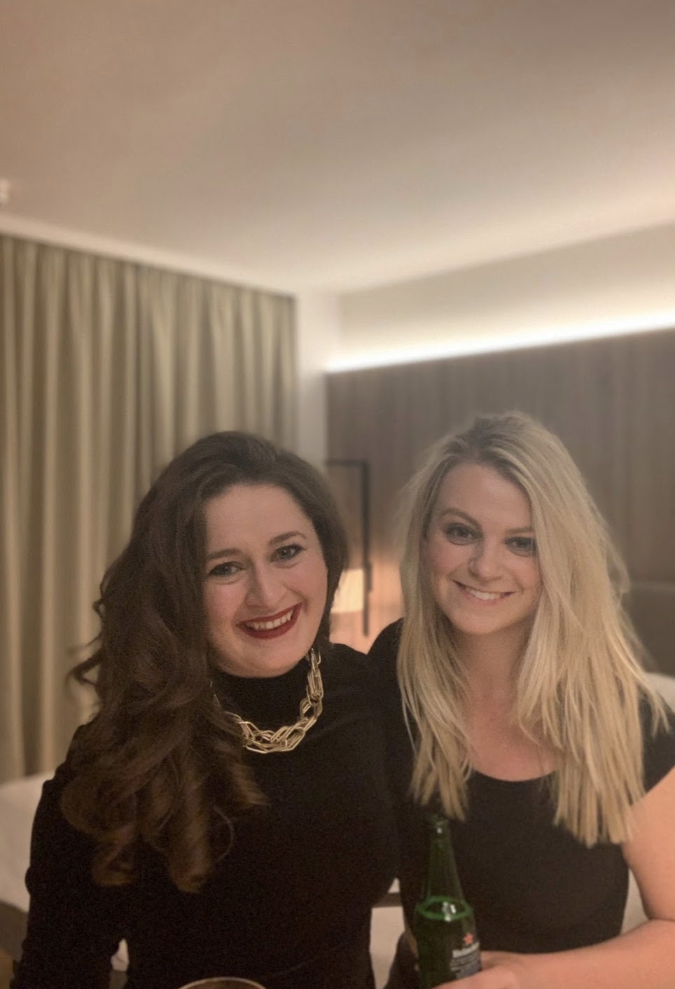 Girls getting ready for a night in Berlin