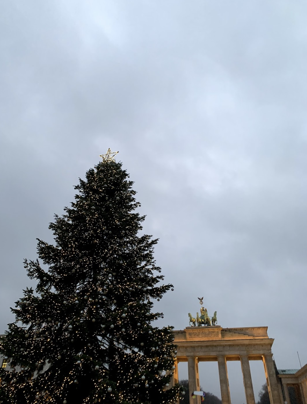 Christmas tree at the Brandenburg Gate, Berlin