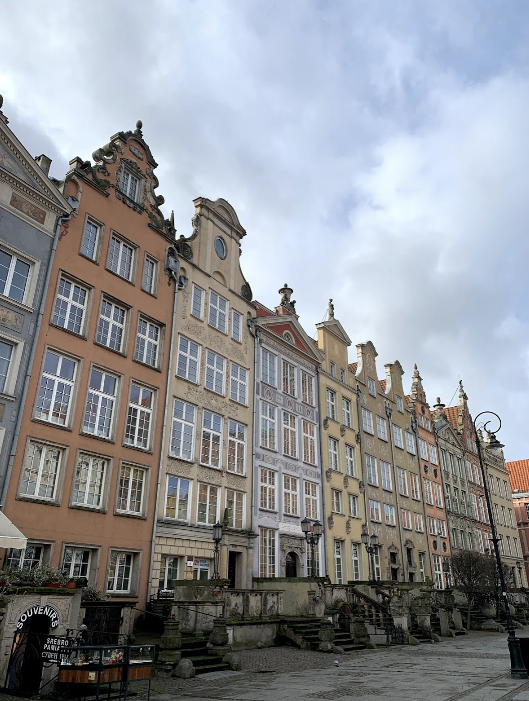 Colourful buildings in Gdańsk, Poland