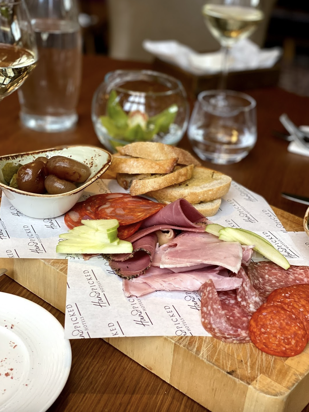 Charcuterie board at The Rectory in Worcester