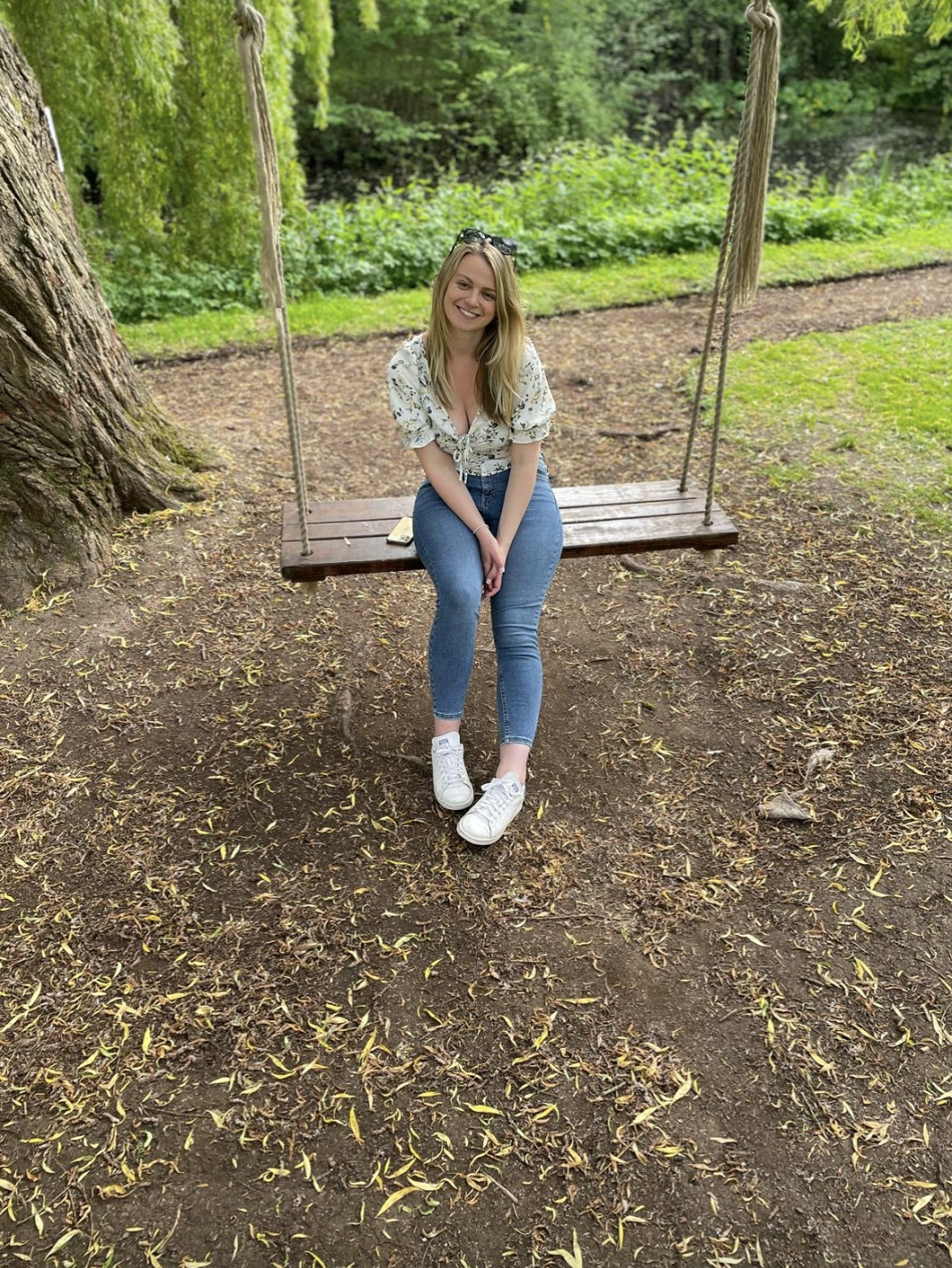 Laura on the swing