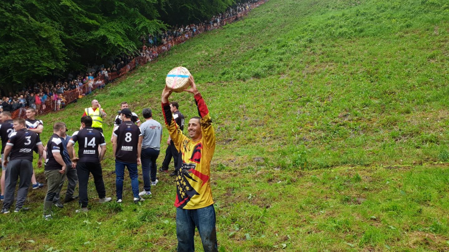 Cheese rolling in Gloucester